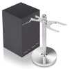 Charmman Safety Razor And Shaving Brush Stand Extra Wide Openings Wider Base Manly Look