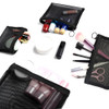Patu Zipper Mesh Bags Pack Of 4 S M L And Long Pouch Beauty Makeup Cosmetic Accessories Organizer Travel Toiletry Kit Set Storage Case Black