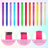 24Pc Colored Clip In Hair Extension Age 4 5 6 7 8 10 12 Year Old 20Inch Colorful Hair Accessories For Girls Rainbow Hairpieces Birthday For