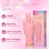 Buqikma Flexible Practice Nail Fake Silicone Hand Model For Acrylic Nails