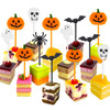 Tatuo 50 Pcs Halloween Picks Cupcake Topper Pumpkin