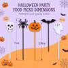 Tatuo 50 Pcs Halloween Picks Cupcake Topper Pumpkin