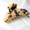 Prettyou Large Size 3.5 Handmade Celluloid French Design Barrettes Tortoise Shell Claw Fashion Accessories Hair Clip For Women B