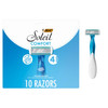 Bic Soleil 4 Womens Disposable 4 Blade Razors Flexible Head 10 Pack