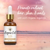 Argan Cosmetics 100 Percent Pure Organic Moroccan Argan Oil Unscented 2 Fl Oz