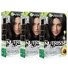 Garnier Nutrisse Ultra Coverage Hair Color Permanent Hair Dye For Up To 8 Weeks Of Stubborn Gray Coverage Vegan And Cruelty Free 200 Deep