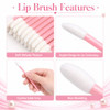 G2Plus 200Pcs Disposable Lip Gloss Applicators Lipstick Brushes And Wands