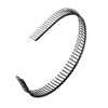 Mollensiuer 6Pcs Unisex Black Metal Hairband Teeth Comb Headband Hair Hoop Headwear Accessory For Women Men