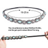 Rhinestone Beaded Elastic Headband 5 Pcs Fashionable Style Crystal Beaded Hair Ties Handmade Jewely Headband For Women Girls Lady
