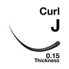 EMILYSTORES Lash Extensions 0.15mm Thickness J Curl 14mm Length Individual Volume Natural Eyelashes For Eyelash Extensions(0.15,J,14mm)