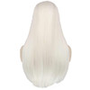 Anogol Long Straight White Wig With Bangs Silver Wigs Anime Wig