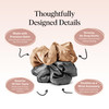 Kitsch Satin Scrunchies for Women - No Crease Hair Ties for Girls | Big Scrunchies for All Hair Types and Textures, Perfect for Day or Night | Ideal