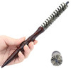 Perfehair Small Round Hair Brush For Short Hair Mini Boar Bristle Brush For Blow Drying 0.7 Inch Diameter