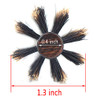 Perfehair Small Round Hair Brush For Thin Or Short Hair Mini Round Boar Bristle Beard Brush For Men And Women