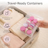 Zejia 3 Gram Sample Containers With Lids 75 Count Pink Lid
