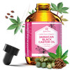 Leven Rose Jamaican Black Castor Seed Oil Jamaican Black Castor Oil For Hair Growth 100 Percent Natural Pure Organic Serum Scalp Oil