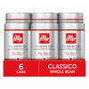 Illy Whole Bean Coffee Classico Medium Roast 8.8Oz 6 Pack
