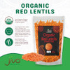 Jiva Organics Organic Red Lentils Split 4 Lb Large Bag Masoor Dal Non Gmo Vegan Non Irradiated Gluten Free