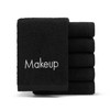 Arkwright Makeup Remover Cloths 6 Pack 100 Percent Cotton Face Towels Soft Reusable Washcloths Gentle Facial Cleansing For Waterproof Makeup