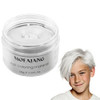 White Hair Color Wax Pomades 4.23 Oz Natural Hair Coloring Wax Material Disposable Hair Styling Clays Ash For Cosplay Party White