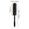 Round Hair Brush With Natural Boar And Nylon Bristles Small Volumizing Hair Brush 1.65 Inch Diameter Barrel 12 Rows