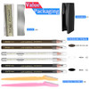 Waterproof Eyebrows Pencil Tattoo Makeup And Microblading Supplies Kit Eye Brow Liners In 8 Eyebrow Pens 6 Eyebrow Knives 1Eyebrow Pencil