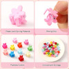 Janyun 50 Pcs Colorful Mini Hair Claw Small Hair Clips