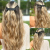 Camila Paris Cp2650 French Hair Barrette Clip For Girls Black Rubberized Metal Closure Strong Hold Grip Hair Clips For Women No Slip And