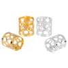 Tbestmax 200 Pcs Dreadlocks Beads Hair Braid Rings Clips Dread Locks Hair Braiding Metal Cuffs Decoration Accessories Jewelry Silver And