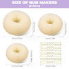 Tsmaddts Donut Bun Maker Hair Bun Maker Set For Ballet Styling Washable