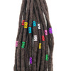 Messen 170 Pieces Dreadlocks Beads Multicolor Aluminum Dread Locks Metal Cuffs Hair Decoration Braiding Hair Jewelry Not Break Easily