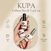 Kupa Gelfinity Base Coat And Glossy Top Coat And Matte Top Coat Trio Set No Wipe Long Lasting Soak Off Formula Chip Resistant Uv Led Gel