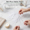 50Pcs Transparent Premium Plastic Cosmetic Spatula Makeup Scoop Mask Spoon Frosted Tip Disposable And Reusable Beauty Tool For Diy Makeup