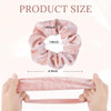 Whaline 12Pcs Blush Theme Velvet Scrunchies For Women