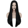 Mersi Long Black Wig For Women Halloween Costume 27 Straight Wig S034Bk