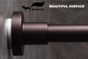 Briofox Shower Curtain Rod 43 73 Inches Matte Bronze Rustproof And Non Slip Spring Tension Rod For Window Or Bathroom Stainless Steel
