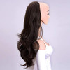 Kori Koli 24 Inch Wavy 3 Per 4 Half Wig Long Synthetic Hair Extensions Light Black Wigs Hair Clips Extension For Women 210G 9