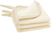 S And T Inc. Exfoliating Washcloths 3 Pack 9.9 X 9.9 Cream