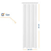 N And Y Home Fabric Small Stall Shower Curtain Liner Extra Long 36X84 White