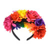 Dreamlily Rose Flower Crown Headband Halloween Party Costume Headpiece Nc26 Rainbow Colorful