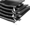 Topfinder Clear Cosmetic Bags Zip Makeup Mesh Bags Pencil Case Pouch Travel Toiletry Kit Set Storage Case Black