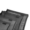 Topfinder Clear Cosmetic Bags Zip Makeup Mesh Bags Pencil Case Pouch Travel Toiletry Kit Set Storage Case Black