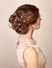 Ammei Headpiece Bridal Hair Pins Set Of 6 Bobby Pins Style With Sparkly Rhinestone For Wedding Parties Rose Gold