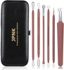 Jpnk Blackhead Remover Tool Comedones Extractor Acne Removal Kit For Blemish Whitehead Popping 6 Pcs Zit Removing For Nose Face Tools With A