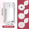 Raynag 6 Pieces Mini Empty Loose Powder Bottle Travel Cosmetic Glitter Powder Eye Shadow Shaker Bottle With Sifter And Lids 3 Style