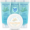 Bergman Kelly Round Soap Bars 2In1 Shampoo And Conditioner 2 Piece Set Tropical Waterfall 1 Oz Each 100 Pc Delight Your Guests With
