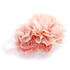 My Lello Headband Shabby Fabric Flower Cluster Baby Infant Toddler Girl Stretchy Elastic Pink Blush