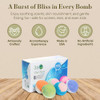 360Feel Bath Fizzies Bombs Handmade Soap Gift Essential Oil Organic All Natural Bath Gifts For Men Women Set 6