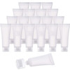 100 Pcs 10Ml 0.34Oz Frosted Translucent Cosmetic Squeeze Tubes Screw Caps