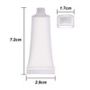100 Pcs 10Ml 0.34Oz Frosted Translucent Cosmetic Squeeze Tubes Screw Caps